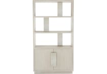 ellis jicama   shiny nickel accent bookcase   