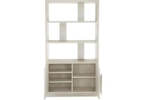 ellis jicama   shiny nickel accent bookcase   