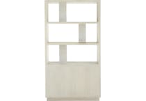 ellis jicama   shiny nickel accent bookcase   