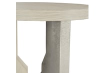 ellis jicama   shiny nickel end table   