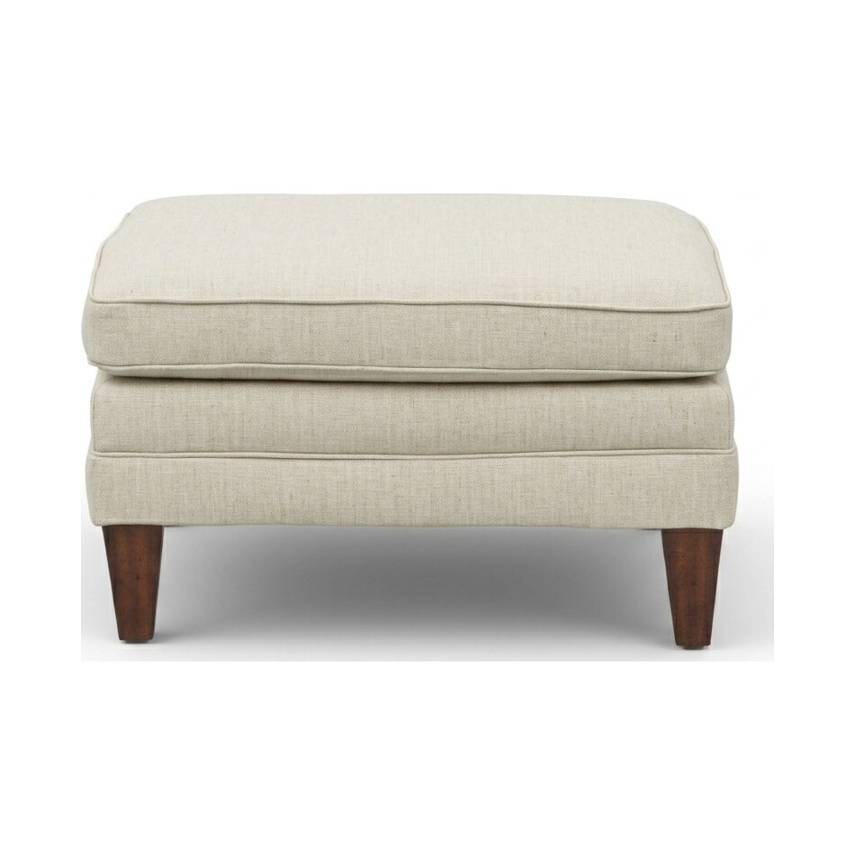 ellis linen ottoman   