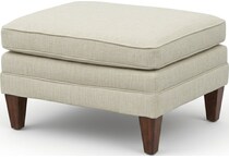 ellis linen ottoman   