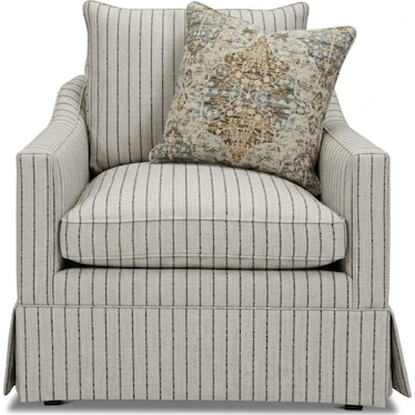 ELLIS SKIRTED CHAIR BY FLEXSTEEL