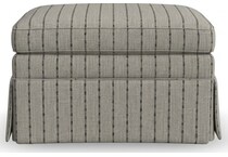 ellis stripe ottoman   