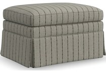 ellis stripe ottoman   