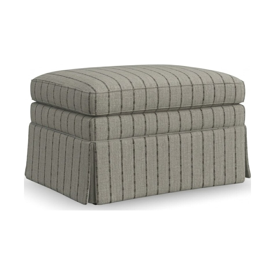ellis stripe ottoman   