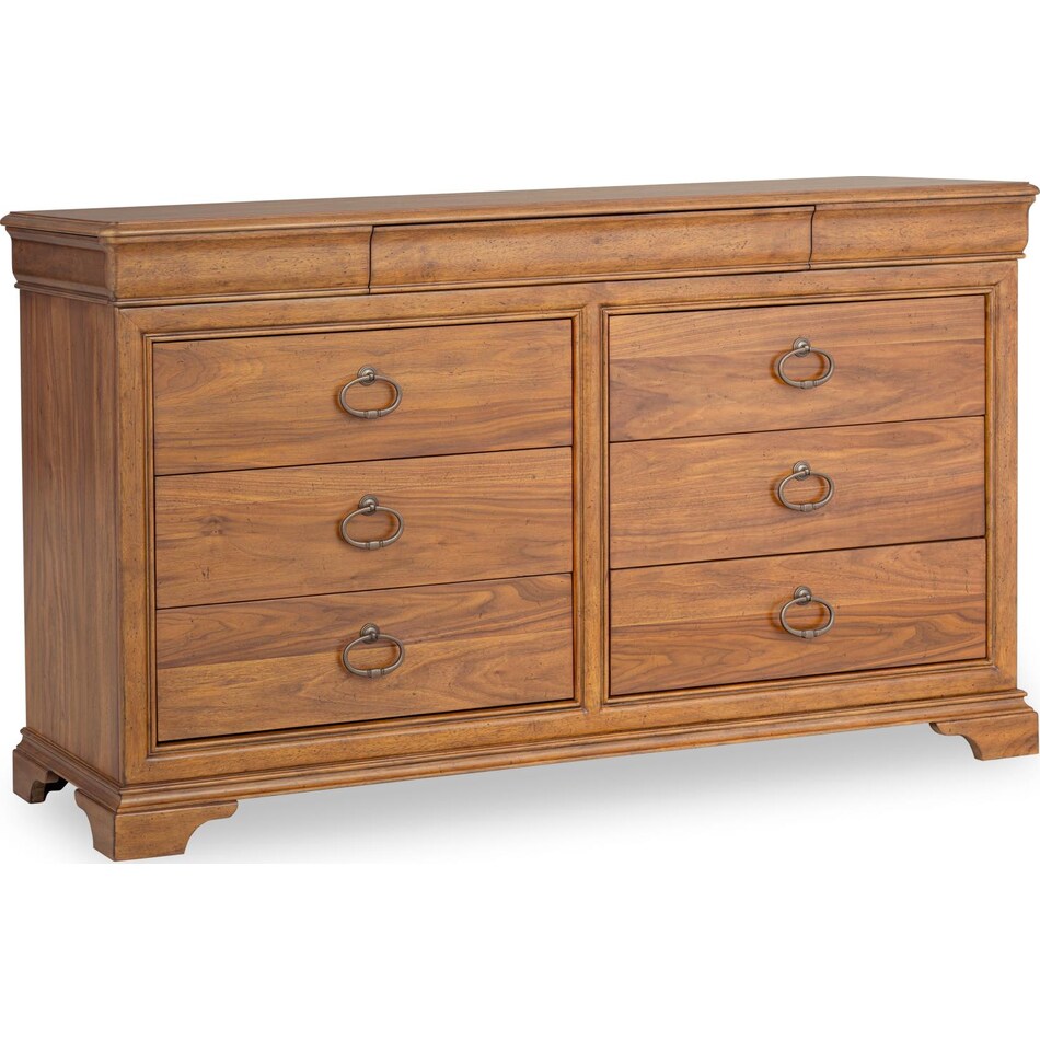 ellston heritage walnut dresser   
