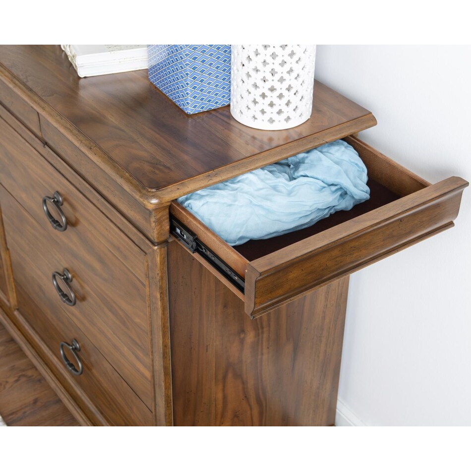 ellston heritage walnut dresser   