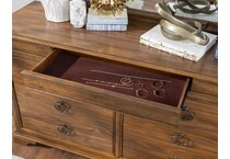 ellston heritage walnut dresser   