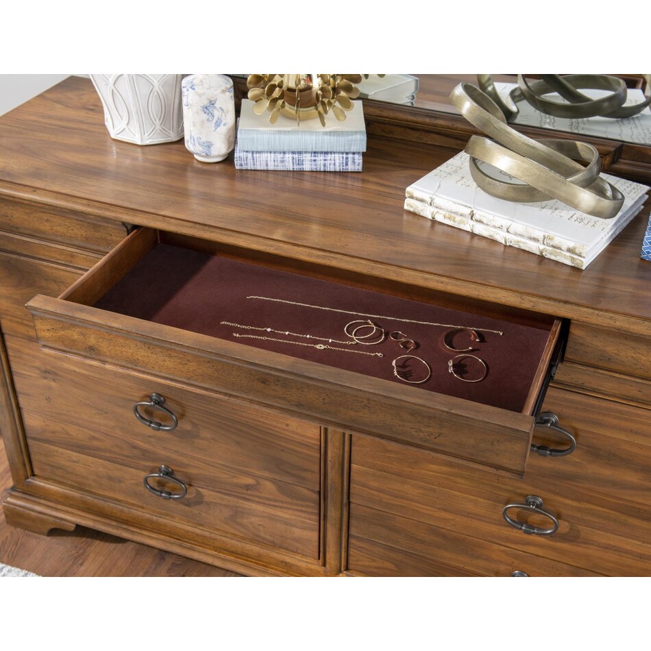 ellston heritage walnut dresser   