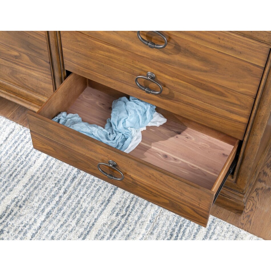 ellston heritage walnut dresser   