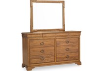 ellston heritage walnut mirror   