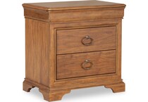 ellston heritage walnut nightstand   