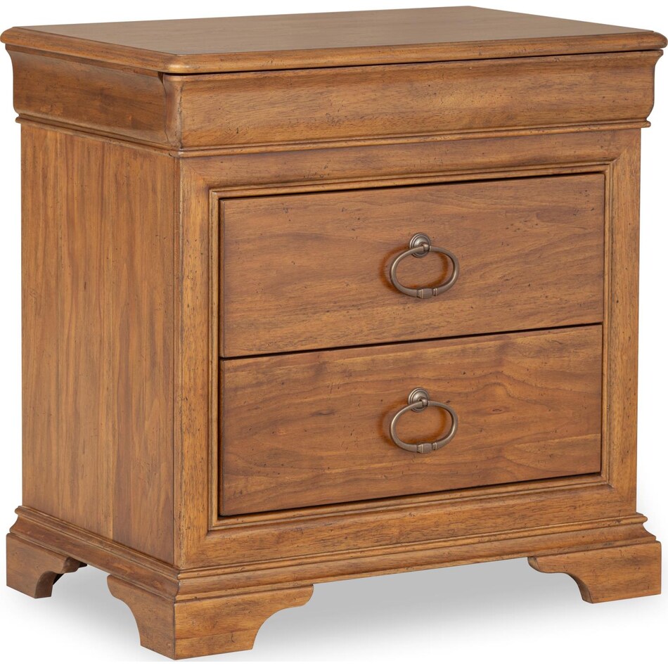 ellston heritage walnut nightstand   