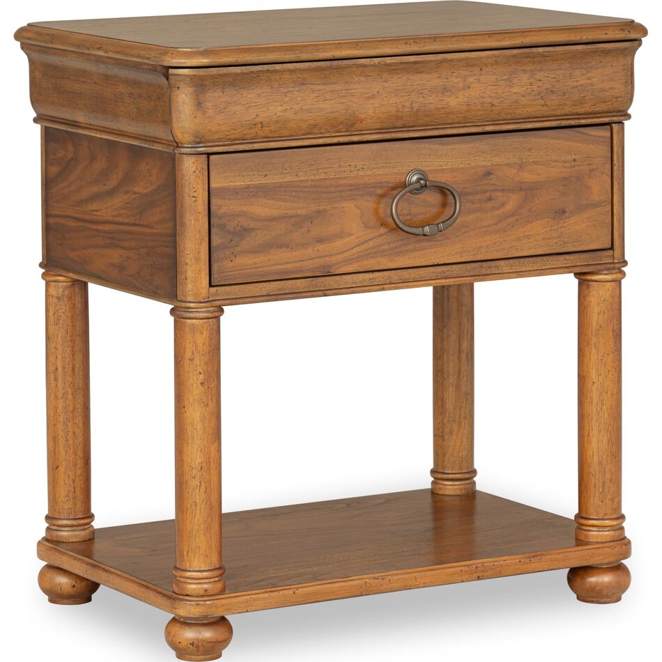 ellston heritage walnut nightstand   