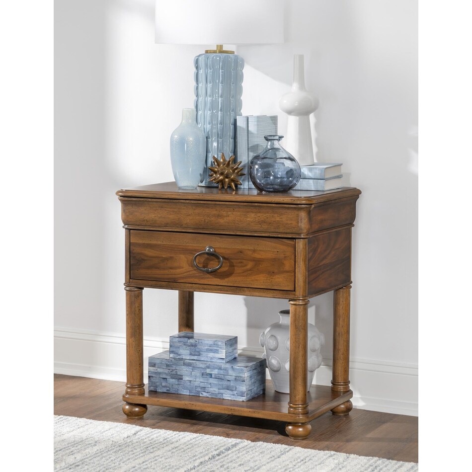ellston heritage walnut nightstand   