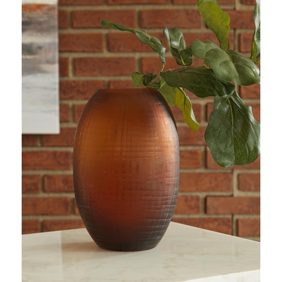 embersen amber vase   
