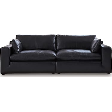 EMILIA 2-PC LEATHER SECTIONAL LOVESEAT