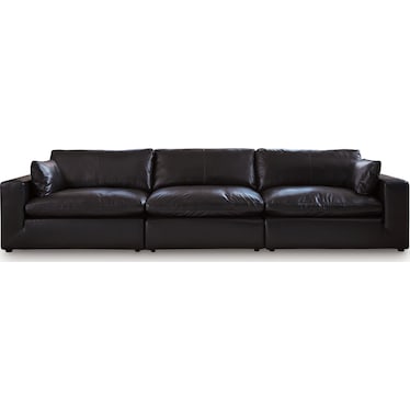 EMILIA 3-PC LEATHER SECTIONAL SOFA