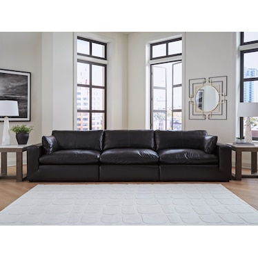EMILIA 3-PC LEATHER SECTIONAL SOFA