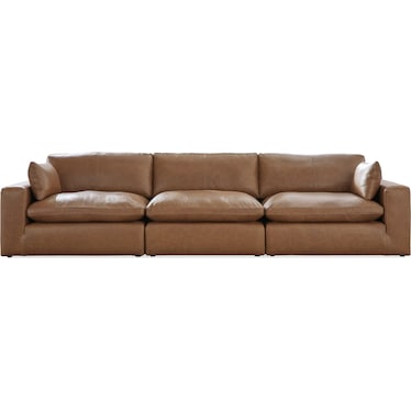EMILIA 3-PC LEATHER SECTIONAL SOFA