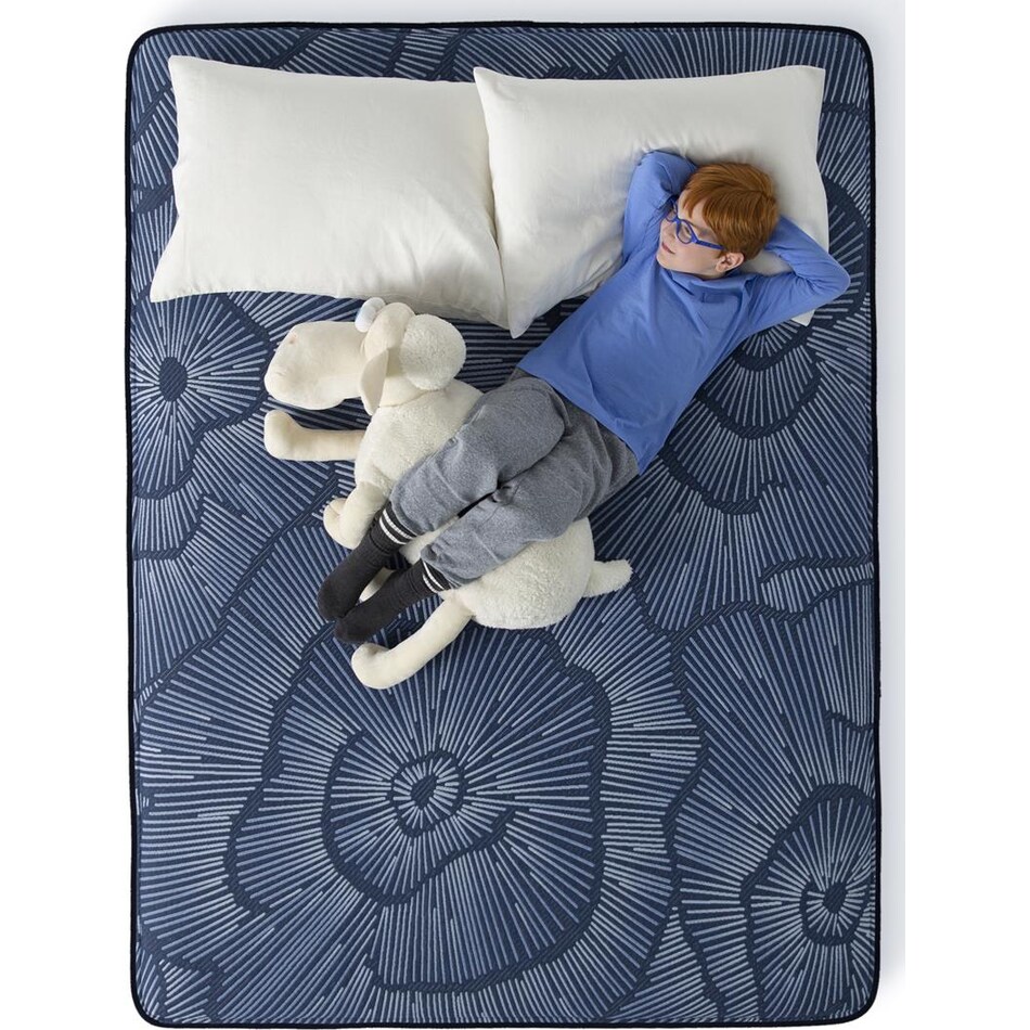 endearing nights plush hybrid mattress king   
