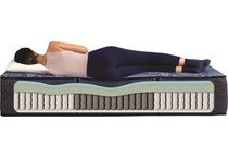 endearing nights plush hybrid mattress king   