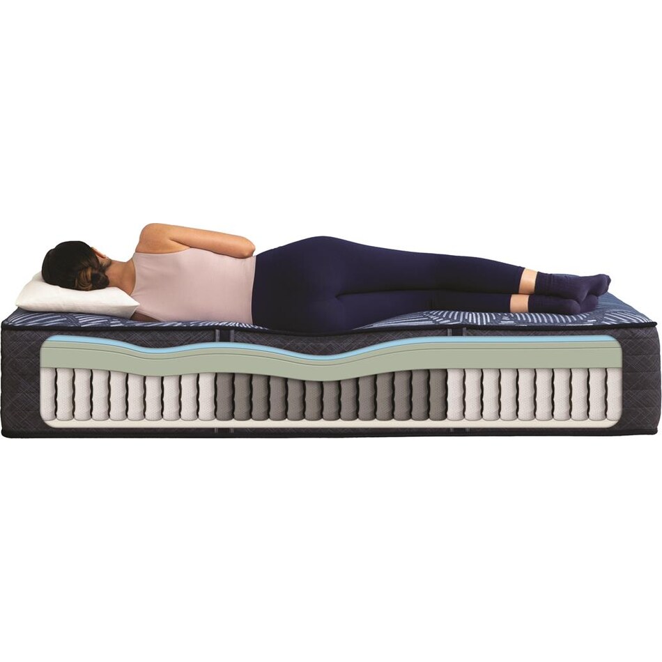 endearing nights plush hybrid mattress king   