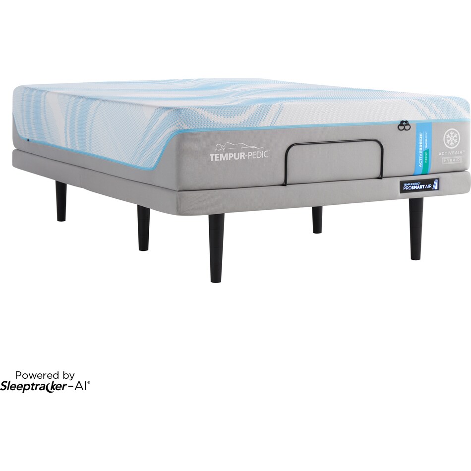 ergo prosmart air black adjustable base queen   