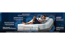 ergo prosmart air black adjustable base queen   