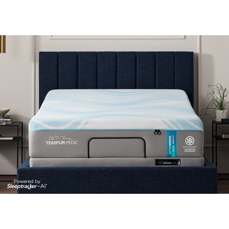 ergo prosmart air black adjustable base queen   