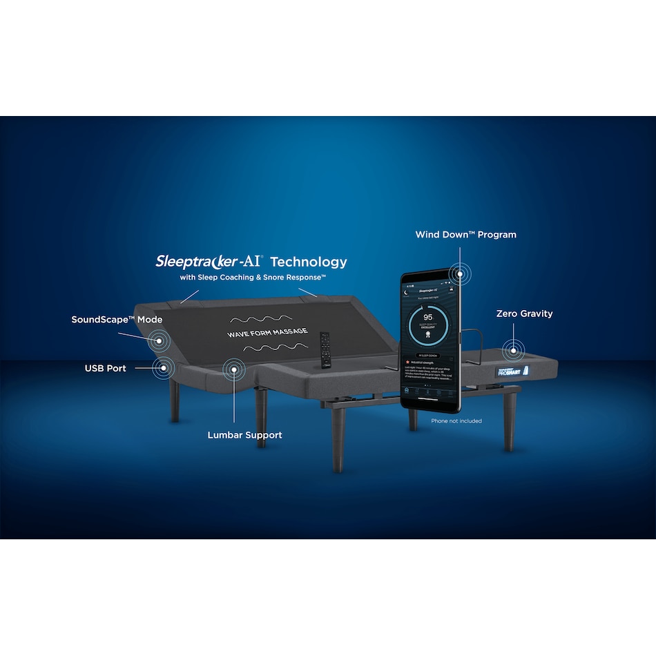 ergo prosmart adjustable base king   