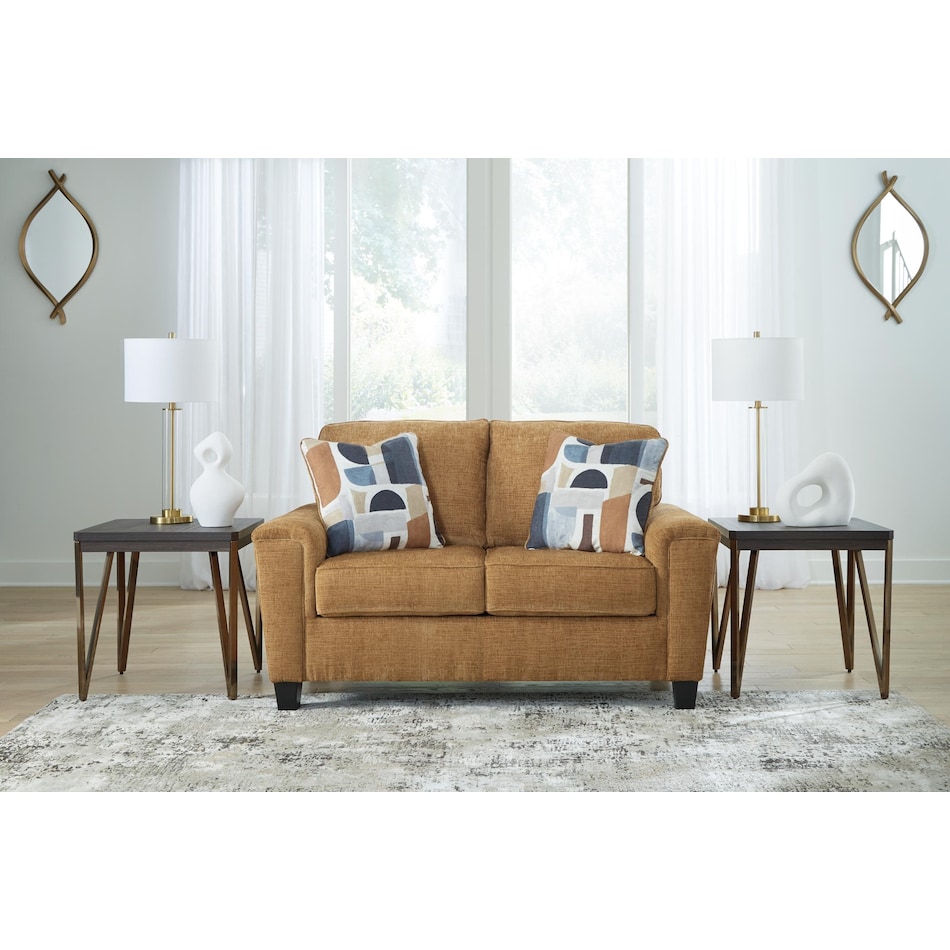 erinslane honey loveseat   