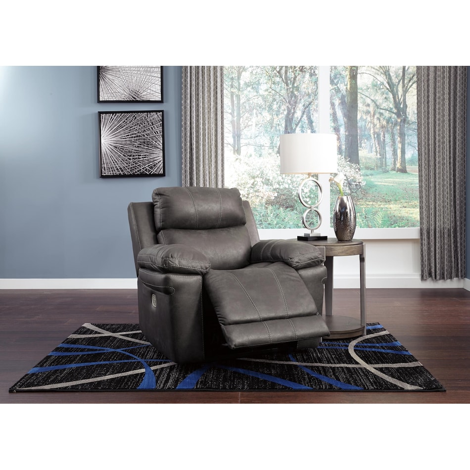 erlangen midnight power recliner   