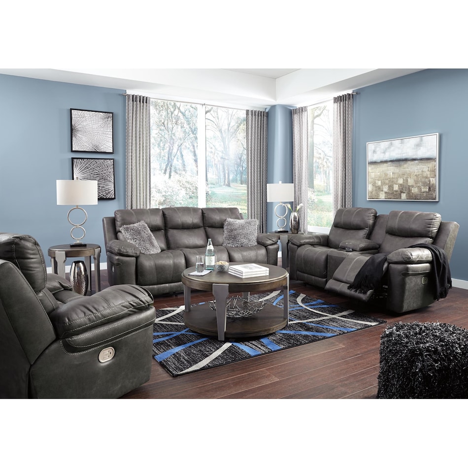 erlangen midnight power reclining sofa   