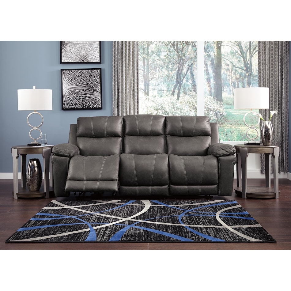 erlangen midnight power reclining sofa   