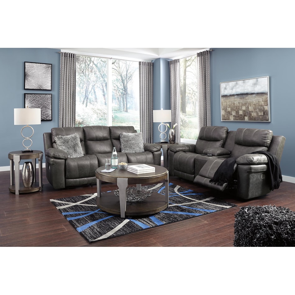 erlangen midnight power reclining sofa   