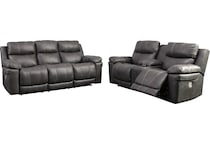 erlangen midnight power reclining sofa   