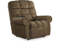 ernestine truffle wall recliner   