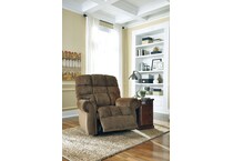 ernestine truffle wall recliner   