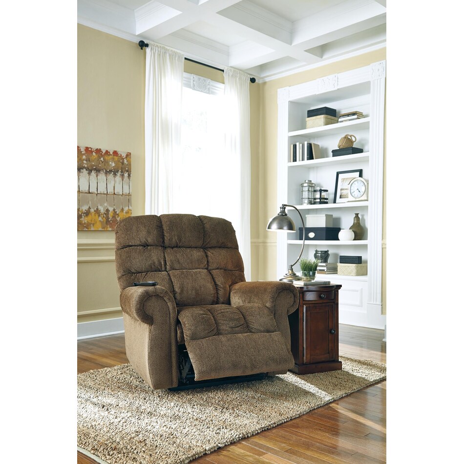 ernestine truffle wall recliner   