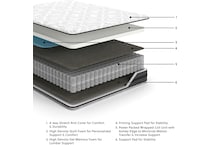 essentials inch hybrid white mattress twin   