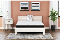 essentials inch hybrid white mattress twin   