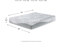 essentials inch memory foam white mattress twin   