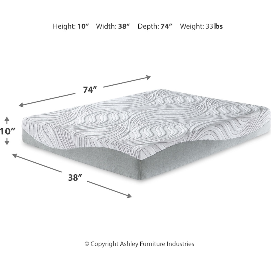 essentials inch memory foam white mattress twin   