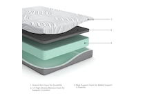 essentials inch memory foam white mattress twin   