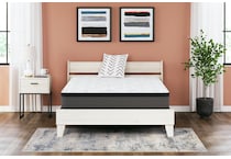 essentials inch hybrid white mattress king   