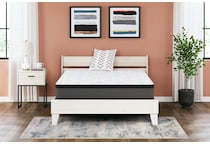 essentials inch hybrid white mattress queen   