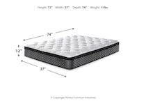 essentials inch hybrid white mattress twin   