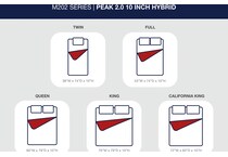 essentials  inch hybrid blue mattress cal king   